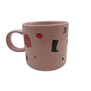 Starbucks 2018 Stay Cozy Sweater Weather Pink Autumn Fall Coffee Mug 12oz